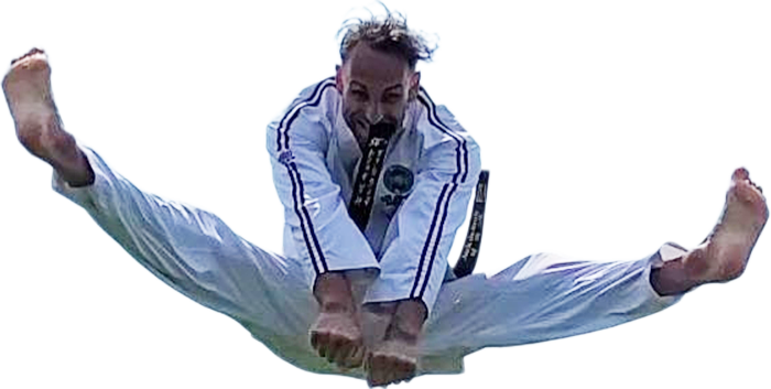 Vliegende spreidsprong Taekwon-Do